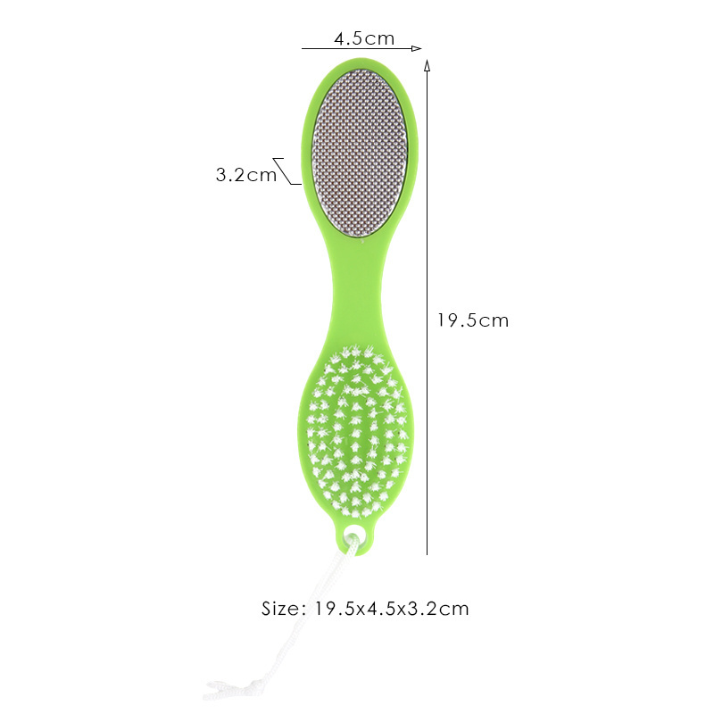 4 in1 Plastic Pumice Stone Foot Scrub Brush Hard Skin Callus Remover with Foot Care Brush