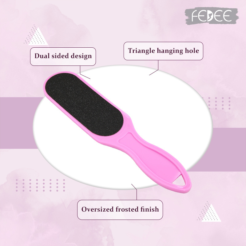 Pedicure Plastic Double Sided Foot File Replacement Callus Remover Peicure Foot Rasp File with Replaceable Sandpaper