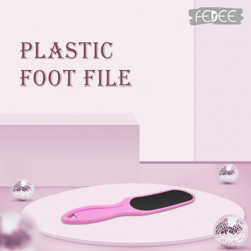 Pedicure Plastic Double Sided Foot File Replacement Callus Remover Peicure Foot Rasp File with Replaceable Sandpaper