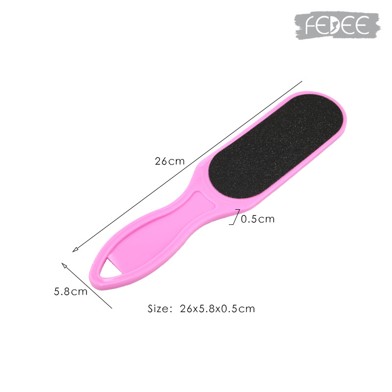 Pedicure Plastic Double Sided Foot File Replacement Callus Remover Peicure Foot Rasp File with Replaceable Sandpaper