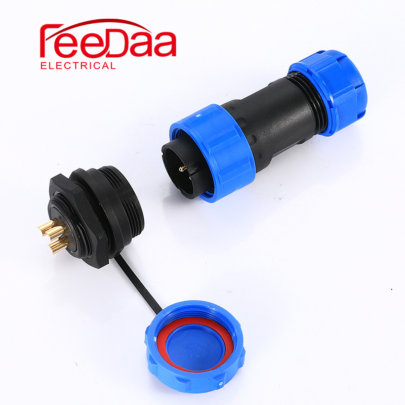 IP68 waterproof connector male & female SD SP13-17-21 2/4/5/7/9/14 welding  wire cable connector aviation plug