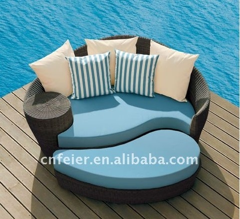 A6085SF wicker sofa bed garden rattan sofa bed