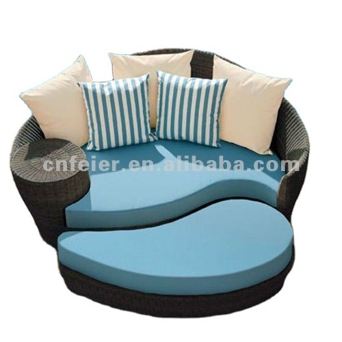 A6085SF wicker sofa bed garden rattan sofa bed