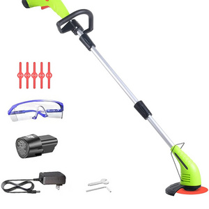 Cordless String Trimmer Weed Wacker: 12V Power Grass Trimmer Lawn Edger with 2.0Ah Li-Ion Battery, Adjustable Height Weed Eater