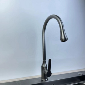 Faucet manufacturers Color pull out kitchen sink faucet Cold water zinc body stainless steel cheap flexible hose kitchen faucet