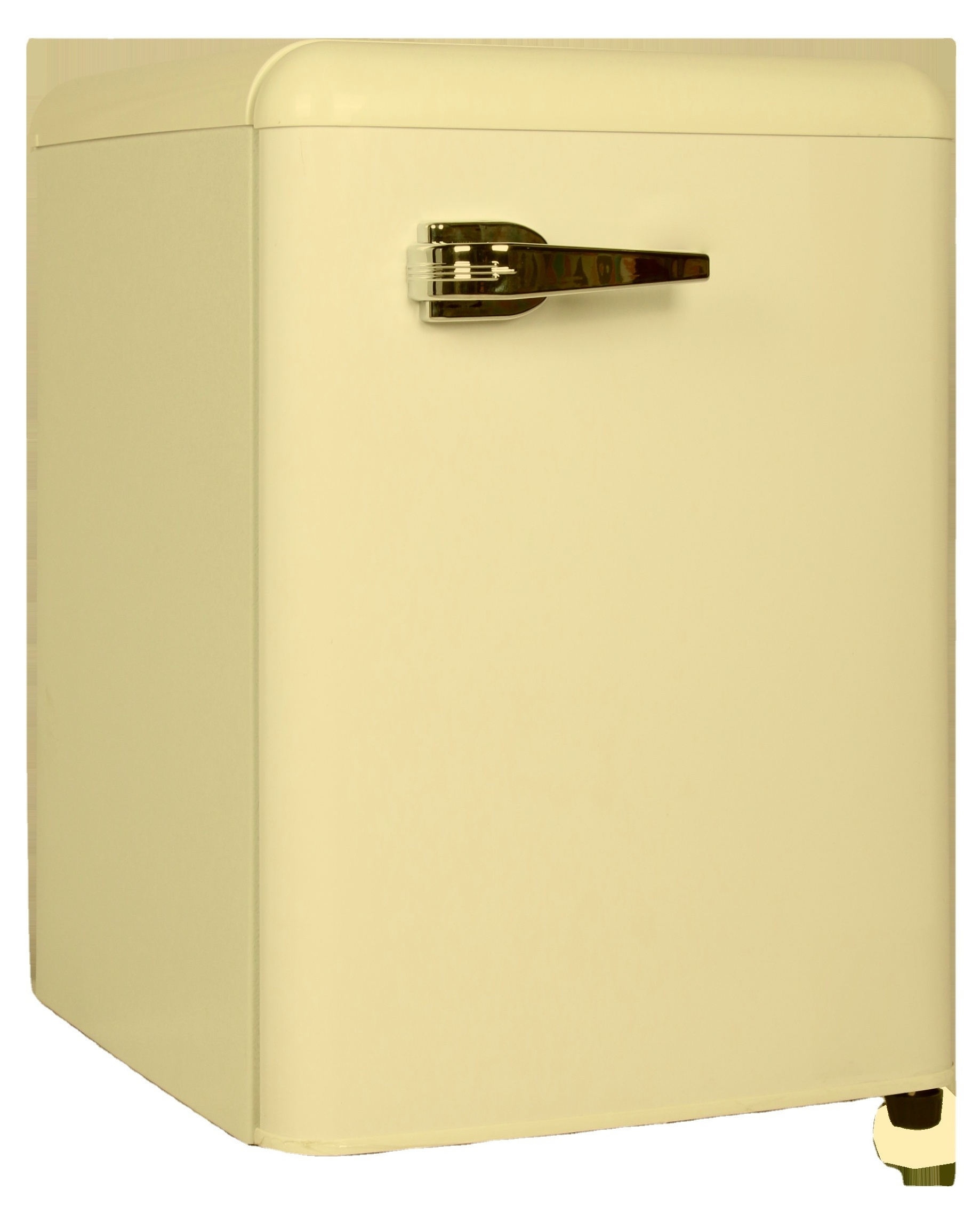 Single Door Mini Larder Electric Anti-bacterial Vertical Cooler Low Noise Retro Fridge with Handle