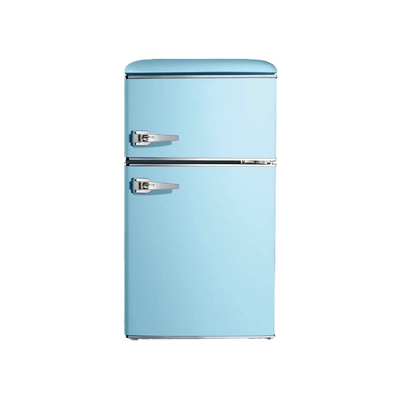 Double Door Handle Electric Larder Retro Fridge Refrigerators