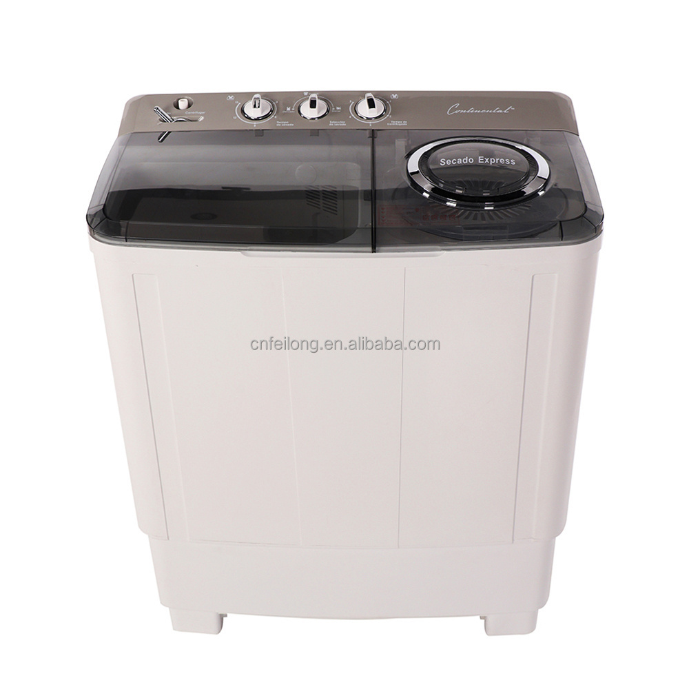 Popular 5-15KG Black Color Twin Tub Semi Auto Laundry Washer Washing Machines with Dryer