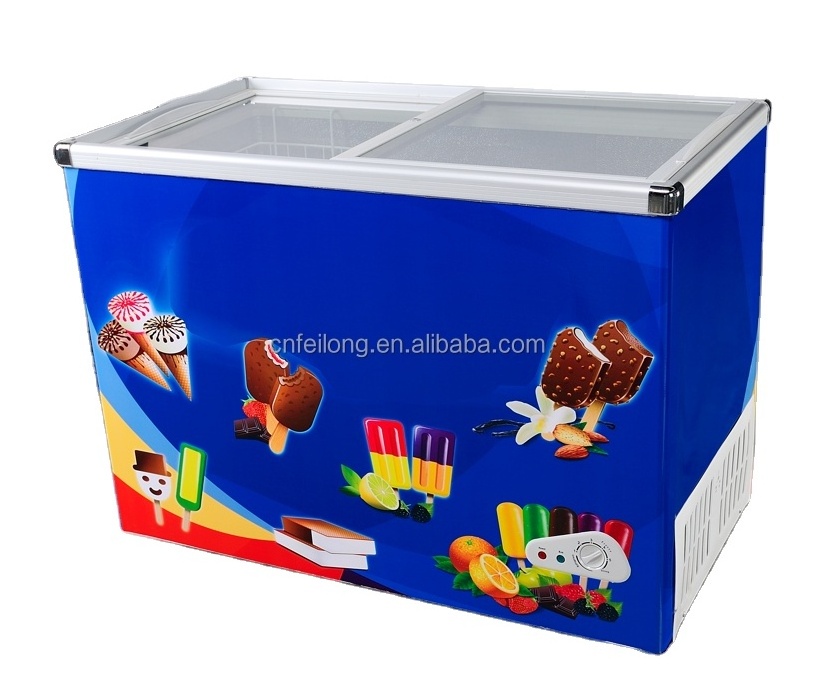 100L Sliding Glass Door Chest Freezer / Deep Freezer /  SD-100Q