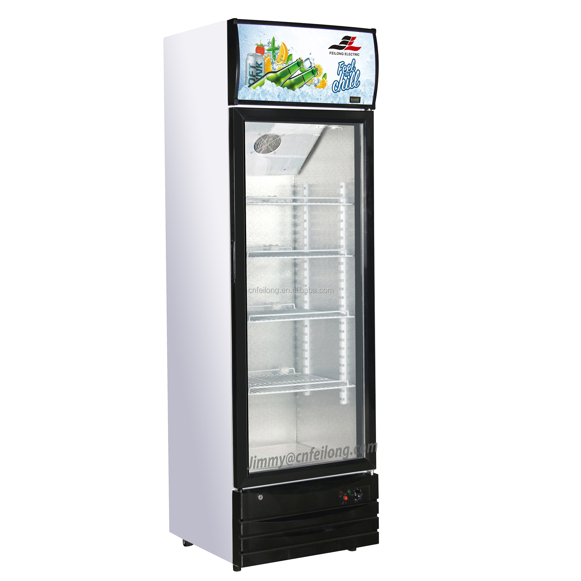 Hot Selling Ice Cream Beverage Cooler Electric Cheap Display Freezer