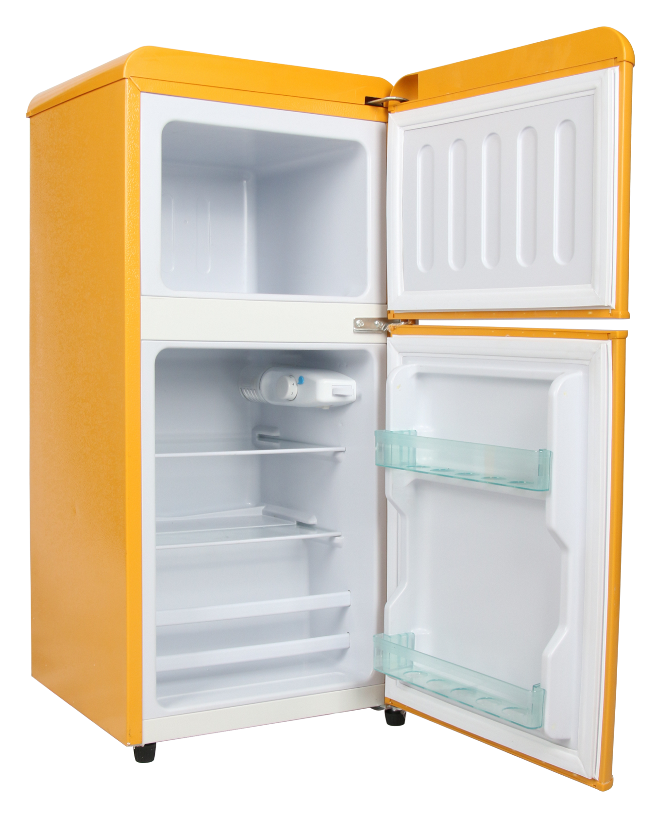 Retro Combi Refrigerator 86L Double doors with handle,BCD-86R