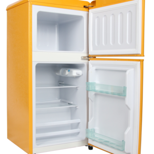 Retro Combi Refrigerator 86L Double doors with handle,BCD-86R