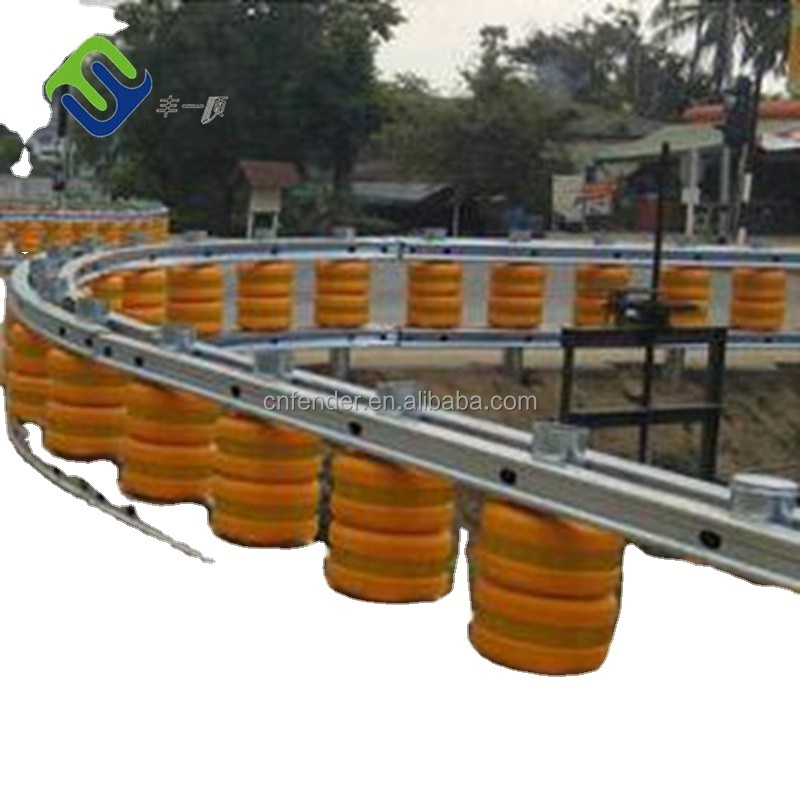 Traffic safety highway guardrail road barrier EVA roller barrier for road safety