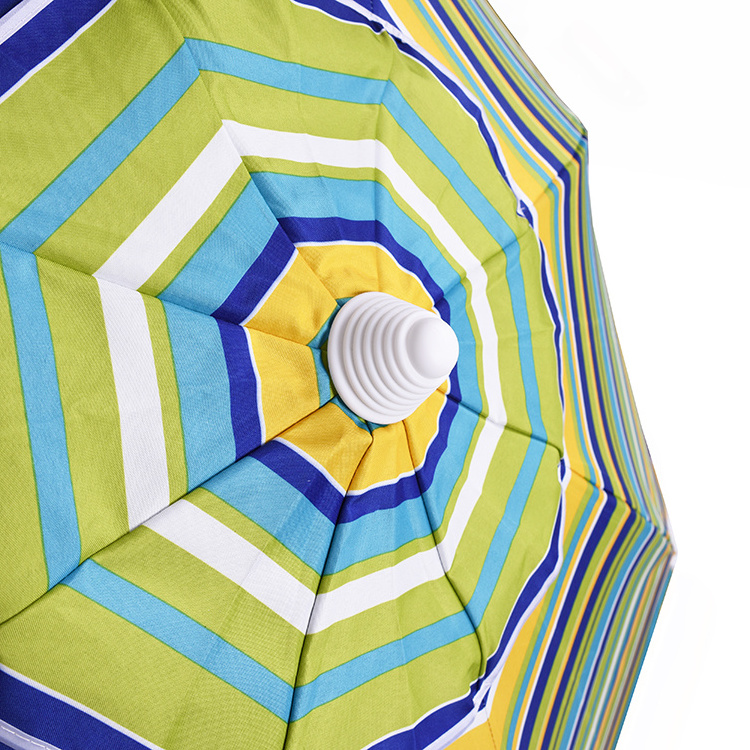 High Quality outdoor furniture  large UV protection stripe umbrella beach parasol