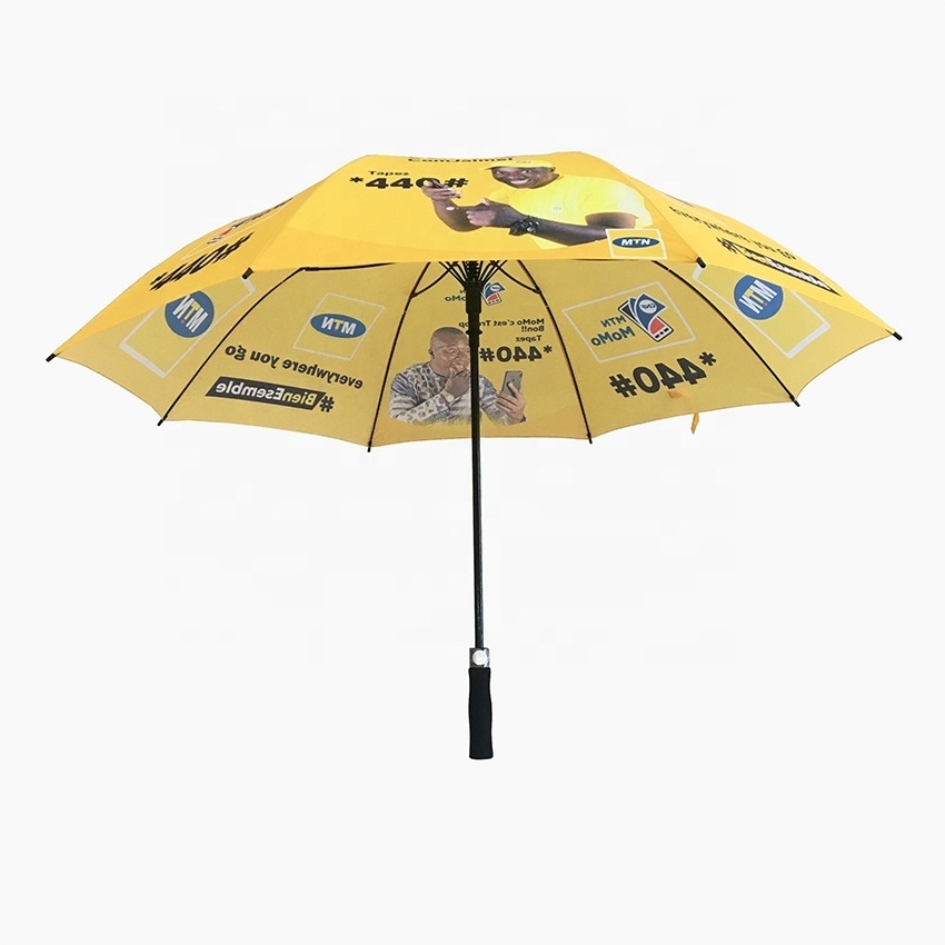 custom wholesale market  promotional 30inch digital printing golf umbrella