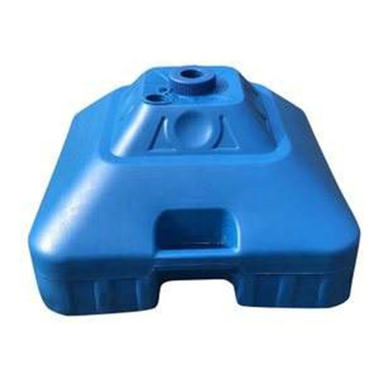 Umbrella parts portable lightweight solid color plastic square beach umbrella base water filled