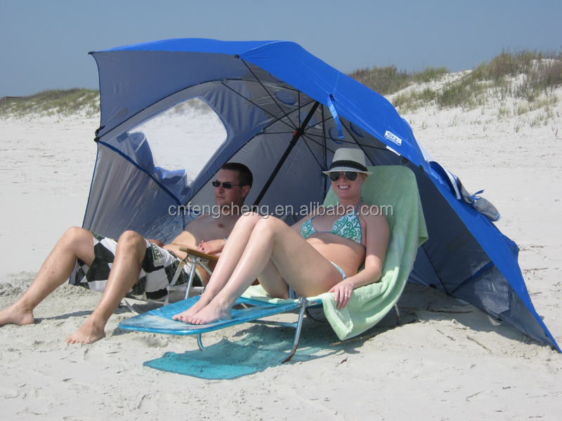 8-Ft Canopy sport portable all-weather and sun beach umbrella tents