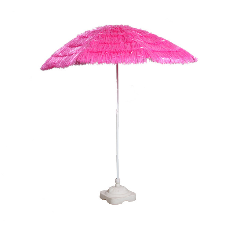 6.5' Raffia Tiki Hawaiian Hula Beach Parasol