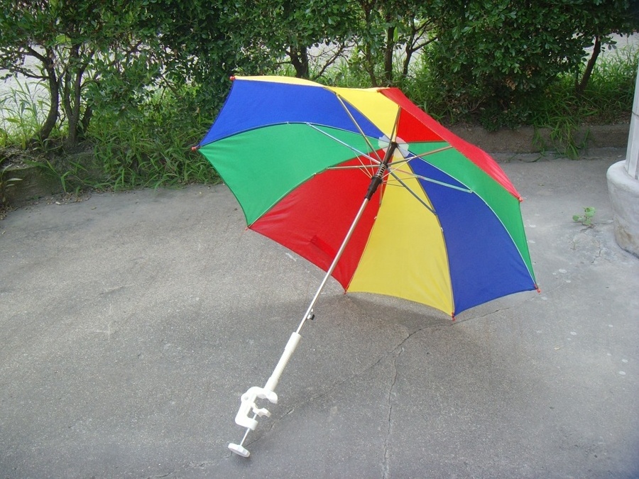 2023 hot sale outdoor  UV protection beach chair umbrella with clamp