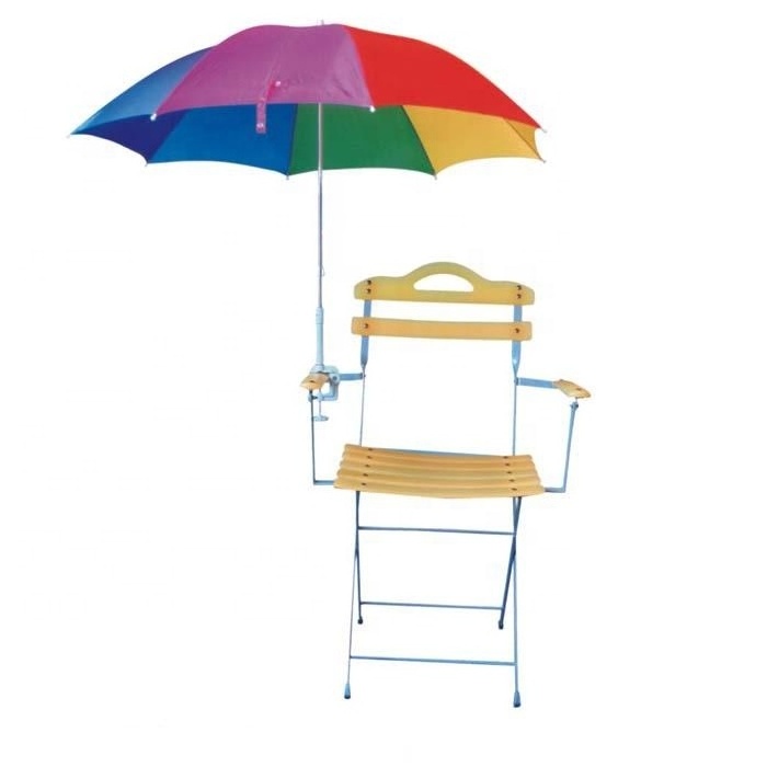 2023 hot sale outdoor  UV protection beach chair umbrella with clamp