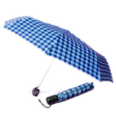 custom wholesale market rain promotional 3 fold umbrella