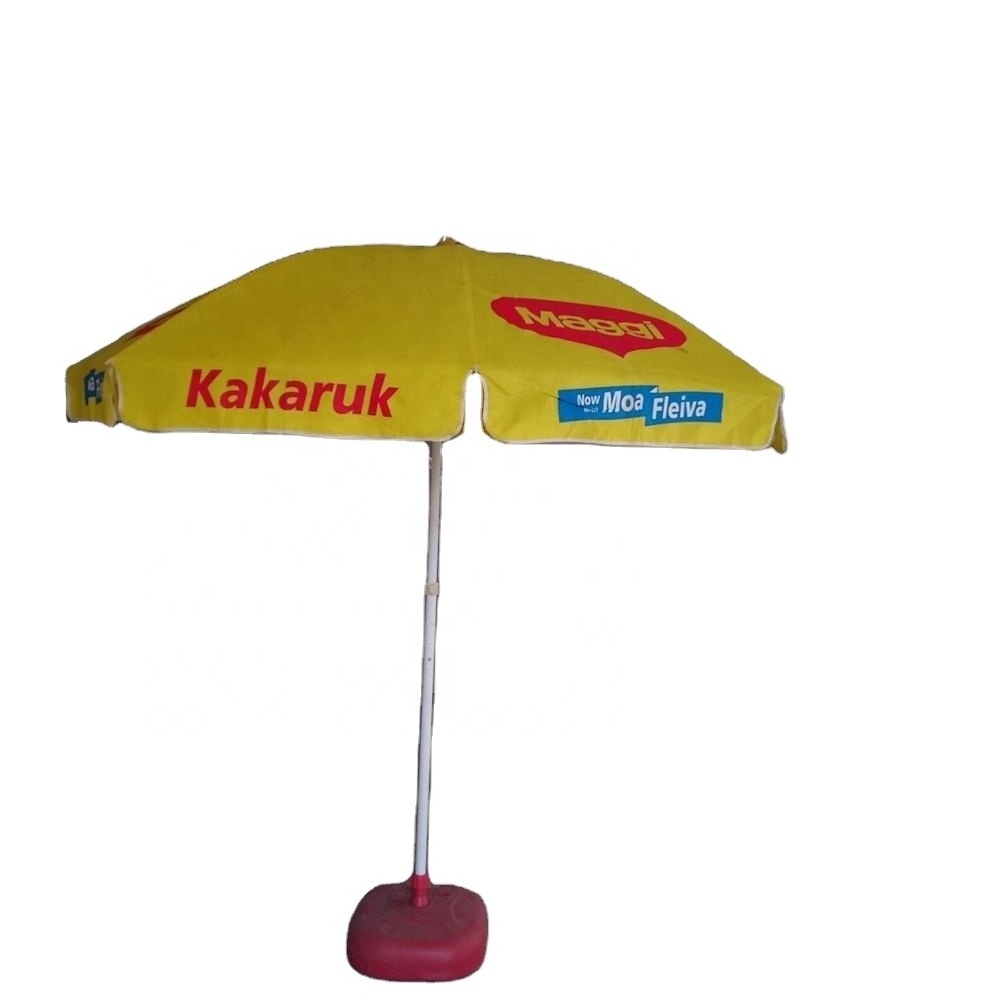 outdoor  large size advertising windproof structure parasol beach umbrella