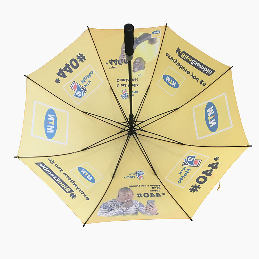 african market windproof fiberglass umbrella logo custom print advertising promotional golf umbrella