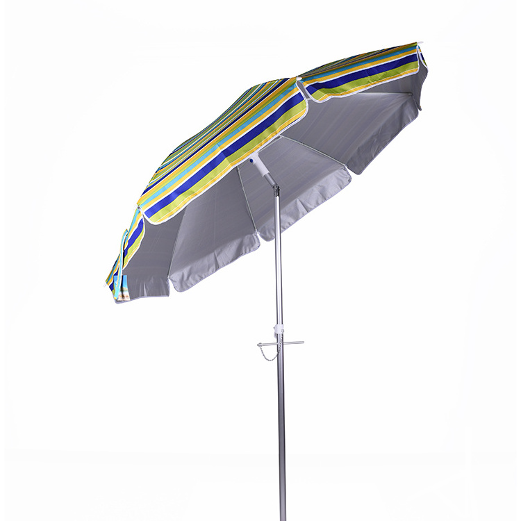 High Quality outdoor furniture  large UV protection stripe umbrella beach parasol