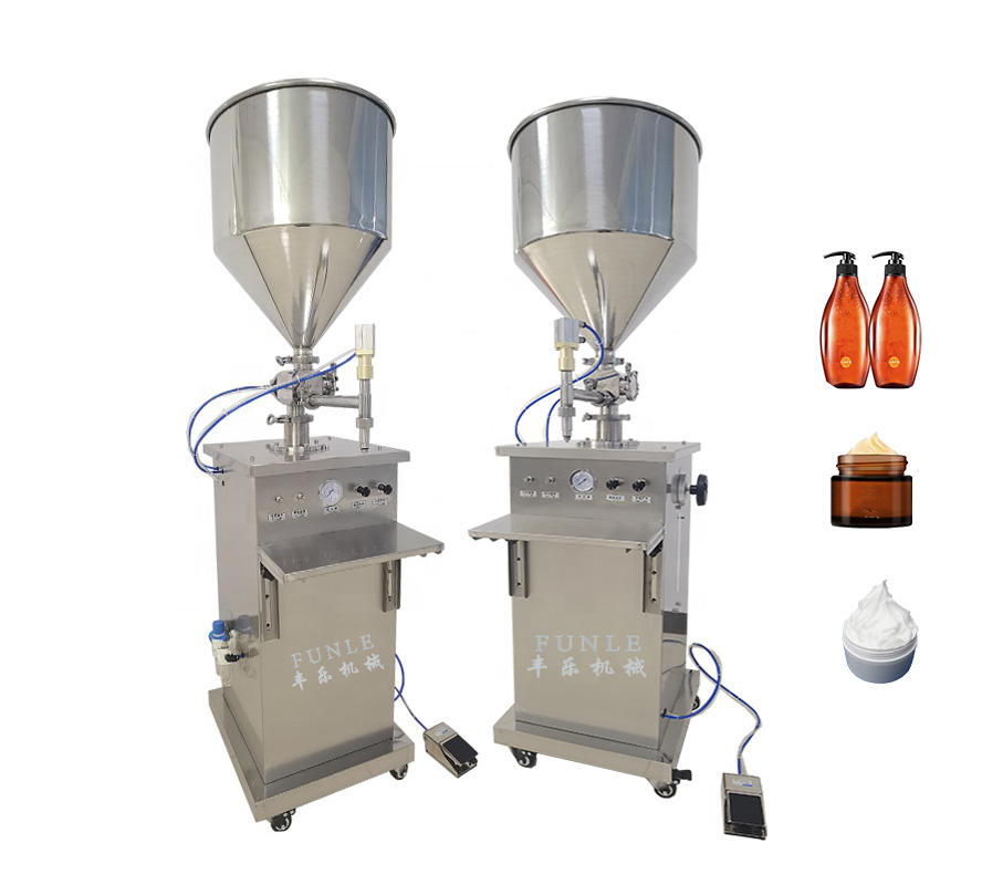 Best Liquid paste filling machine Yogurt peanut butter semi-automatic vertical horizontal pneumatic perfume filling machine