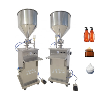 Best Liquid paste filling machine Yogurt peanut butter semi-automatic vertical horizontal pneumatic perfume filling machine