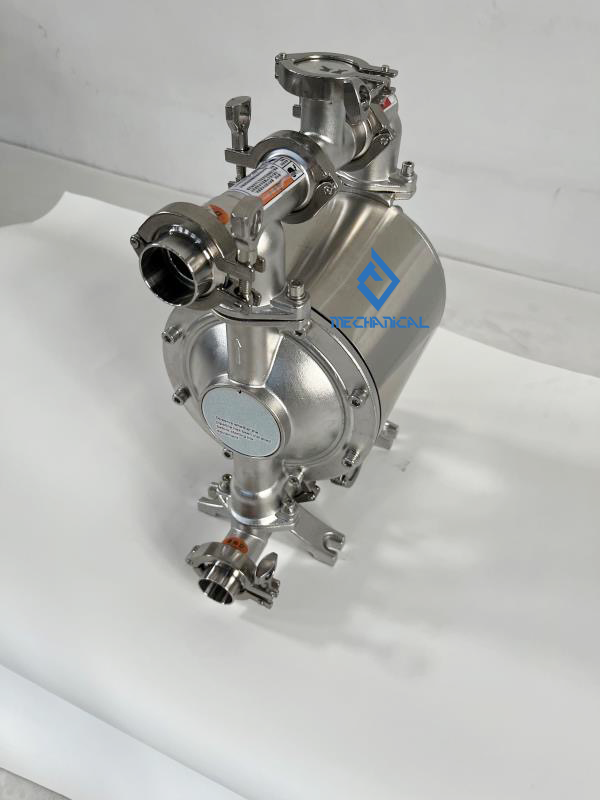 Food Grade Stainless Steel 304 316l Pneumatic Air Diaphragm Pump Sanitary Liquid Transfer Pump For Paste