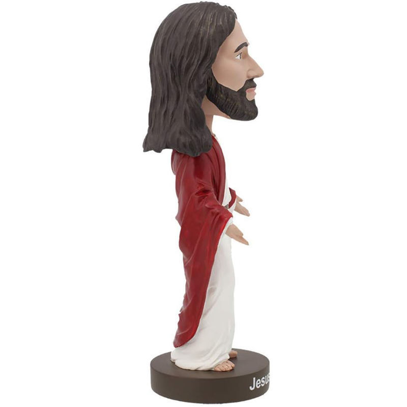 Polyresin Simulation Figurine Jesus Christ Bobblehead Ornaments Home Decor Bobble Shaking Head Doll Gift Resin Bobblehead Figure