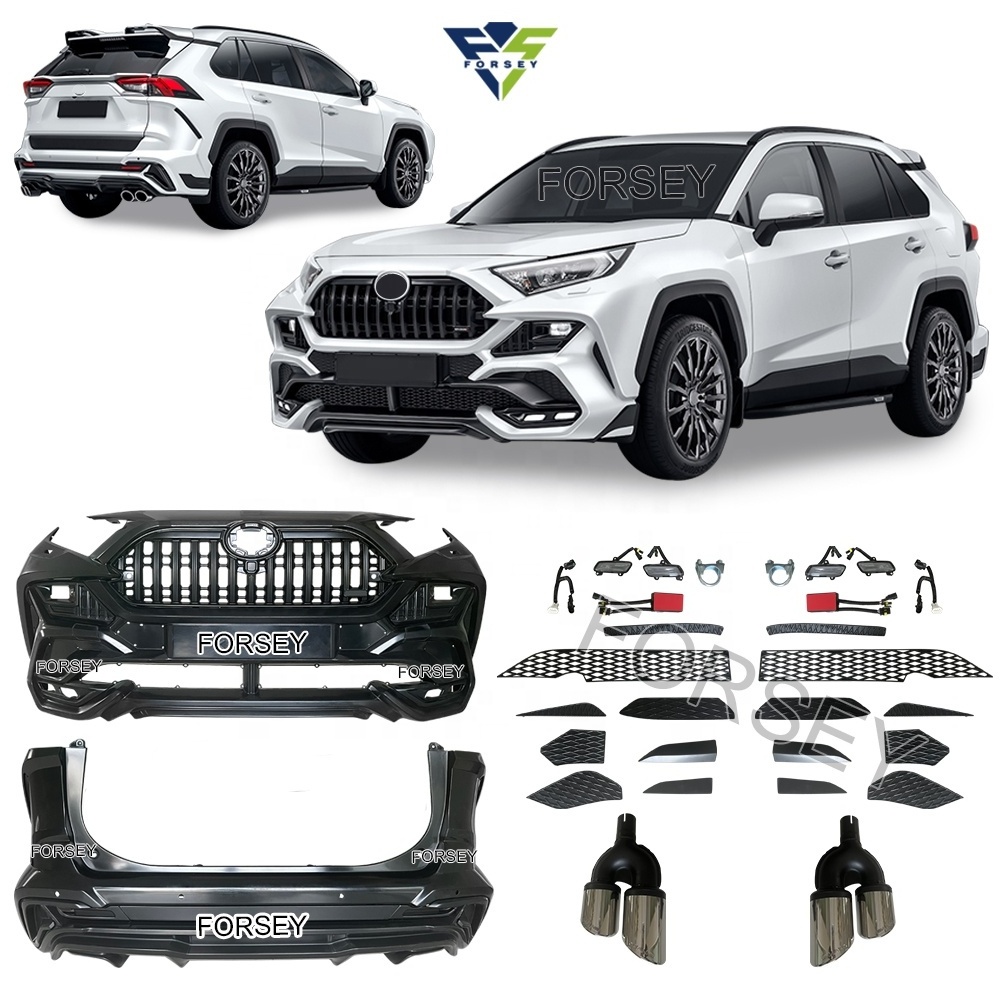 Front an Rear Bumper Bodykit  for 2020+ RAV4 Upgrade Khan Body Kits