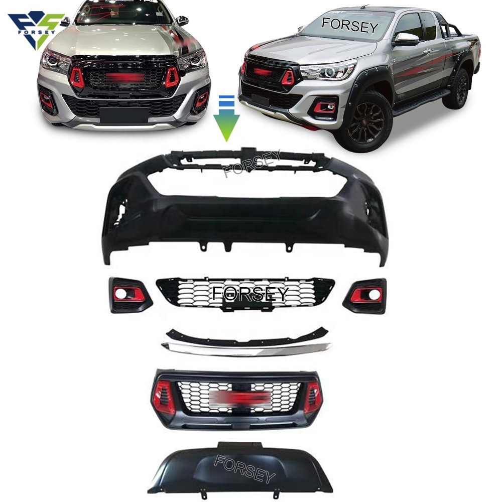 Auto Parts Modified Hilux Revo Rocco Body kit 2018 upgrade to T-RD Version Body kits