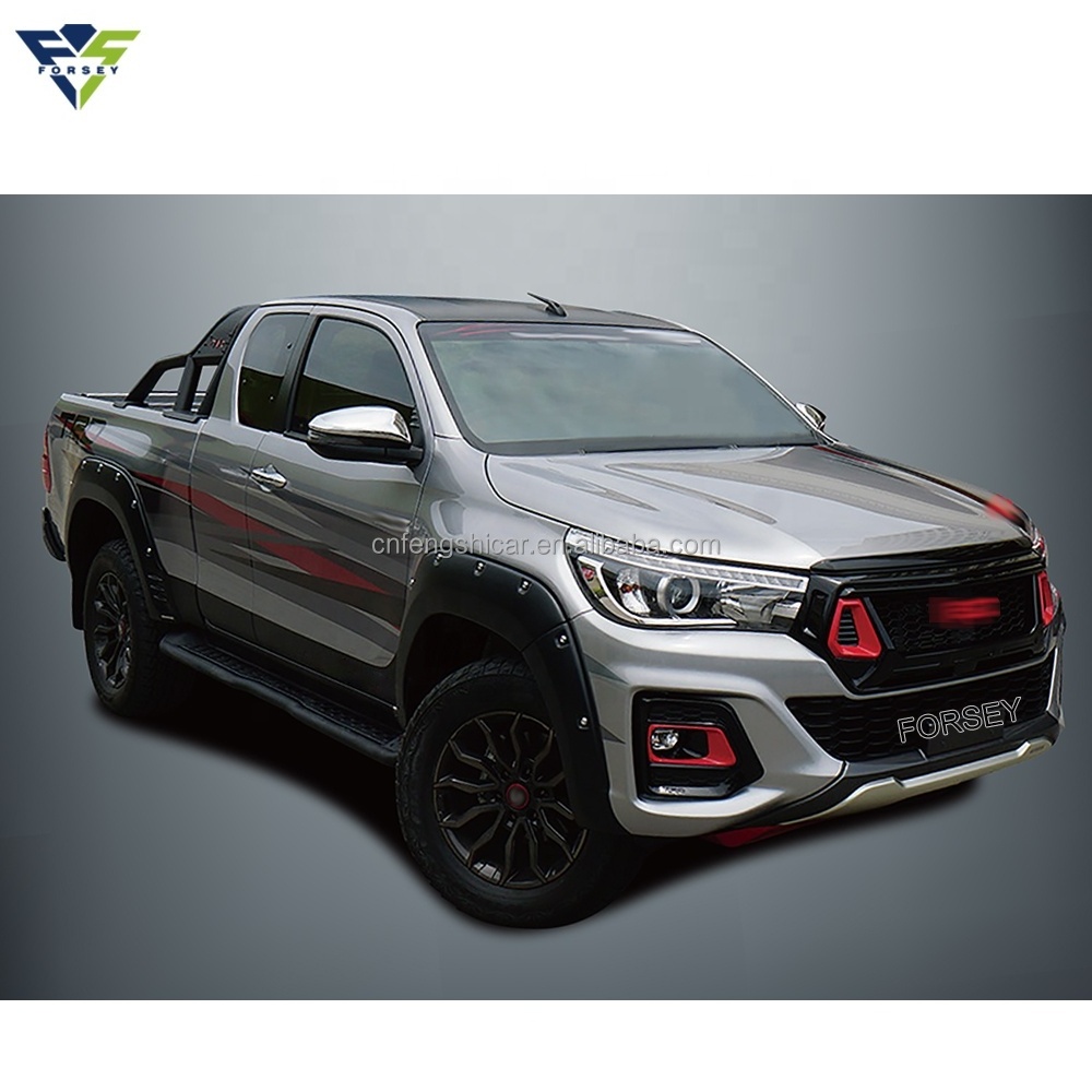 Auto Parts Modified Hilux Revo Rocco Body kit 2018 upgrade to T-RD Version Body kits