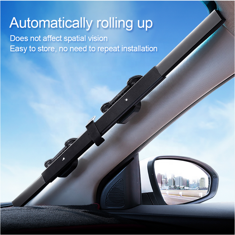 FY fashion Car shade 65CM/70CM  Retractable SUV Truck Car Front Windshield Sunshade Rear Window Sun Visor UV Protection Curtain