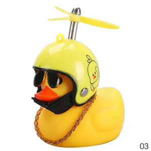 FY Car Duck with Helmet Broken Wind Small Yellow Duck Road Bike Motor Helmet Riding Cycling Accessories