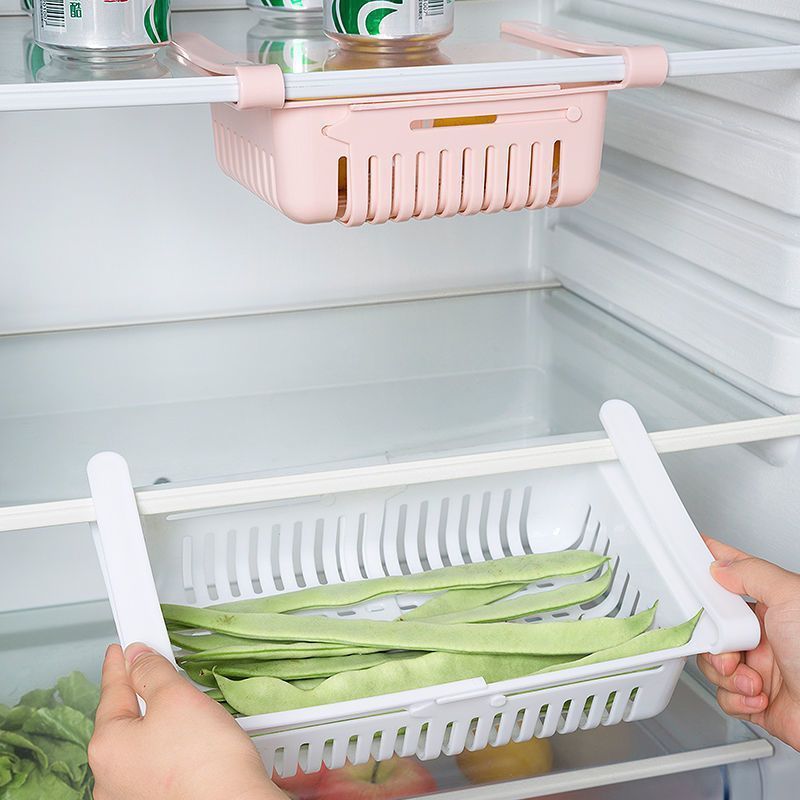 Retractable refrigerator preservation drawer divider layer shelf Egg storage refrigerator storage shelf