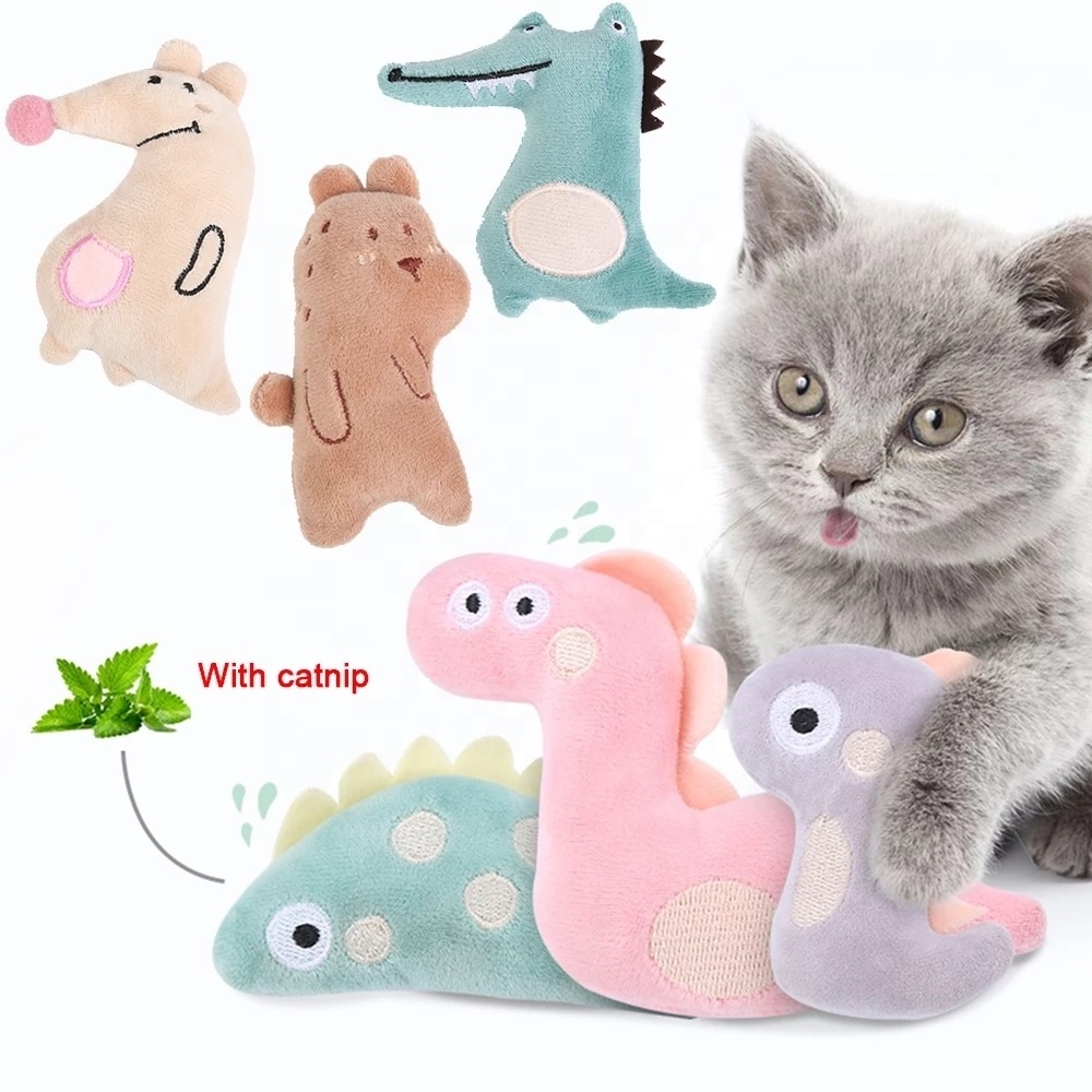 Cat Toy Catnip Interactive Plush Stuffed Chew Pet Toys Claw Funny Cat Mint Soft Teeth Cleaning Toy For Cat Kitten Pet Products