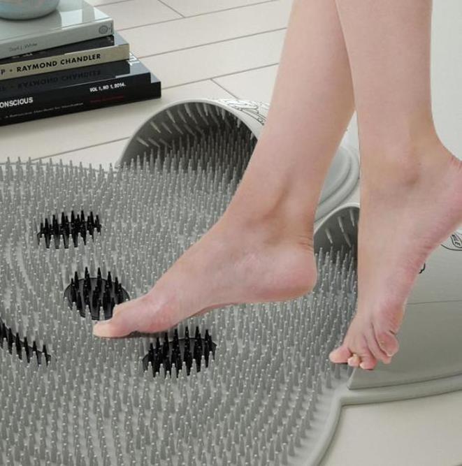 Silicone foot rub for bathroom non-slip mat for foot washing and skin removal tools for shower floor mat