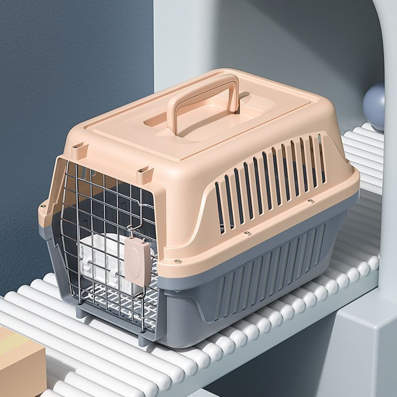 Thickened pet air box Cats and dogs creative breathable color matching durable portable car cage Large air box