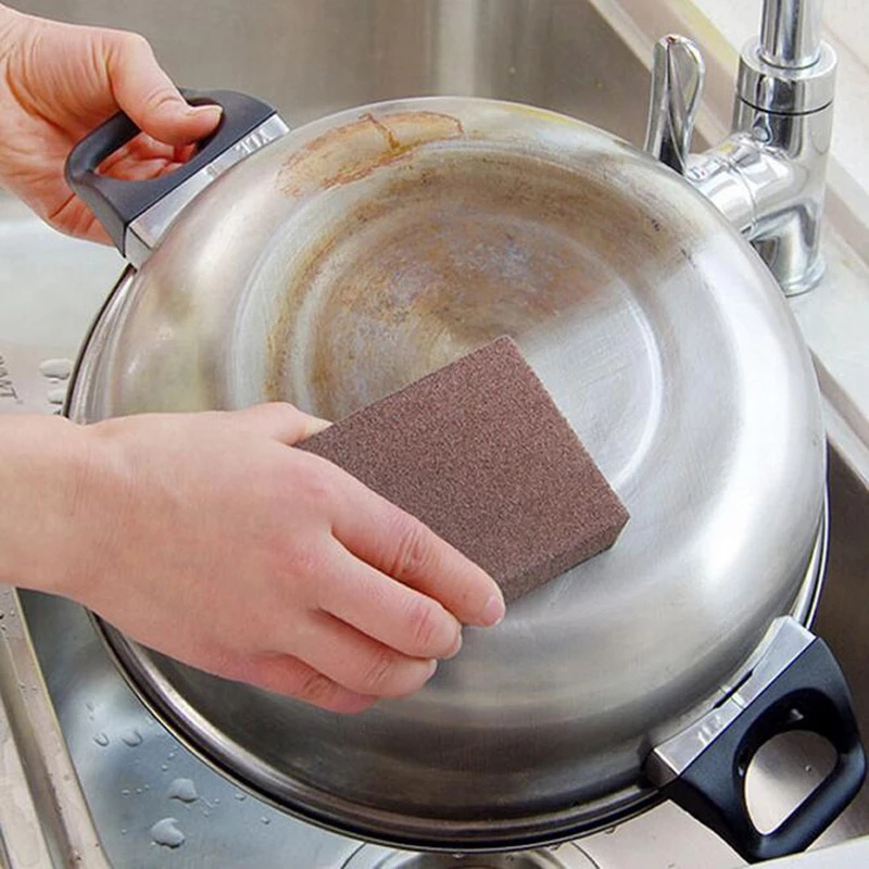 Pot Dishes Washing Magic Sponge Kitchen Clean Emery Carborundum Cleaning Accessories Cotton Nano Emery Sponge Brush