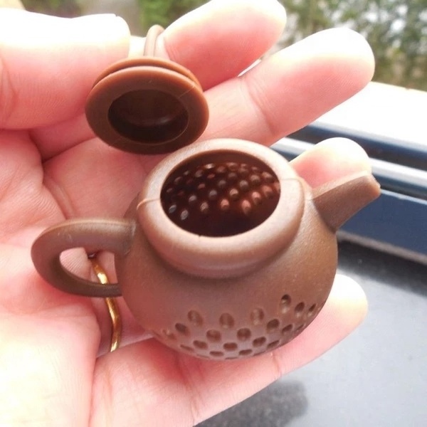 1Pcs Creative Teapot-Shape Tea Infuser Strainer Silicone Tea Bag Leaf Filter Diffuser Teaware Teapot Accessory Kitchen Gadget