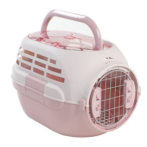 Cat Air Carrier Drop resistant two-door three-color optional breathable portable air carrier Portable travel pet carrier