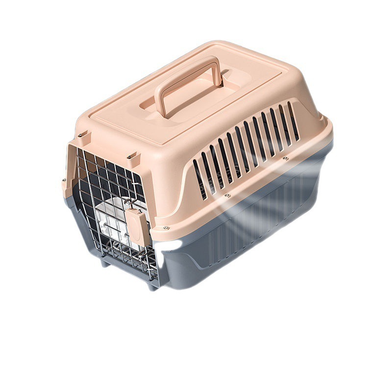 Thickened pet air box Cats and dogs creative breathable color matching durable portable car cage Large air box