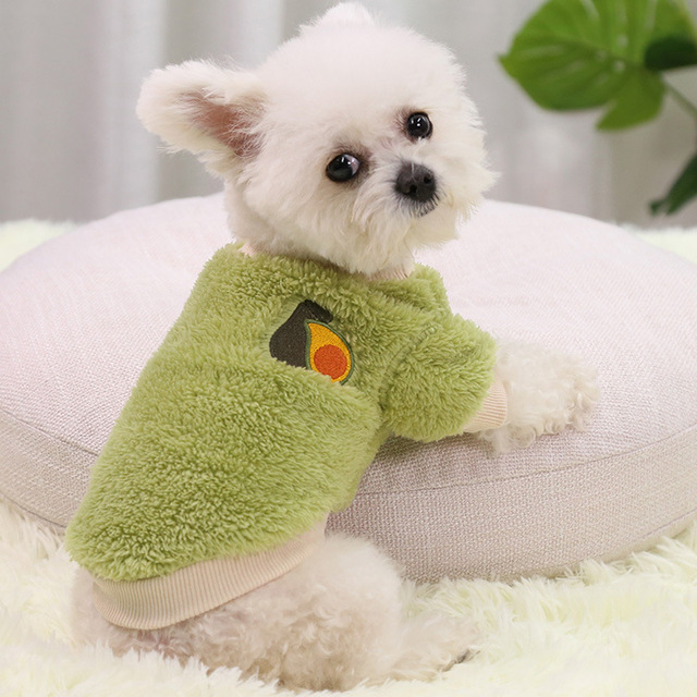 Autumn and Winter New Dog Clothes Small Dog Teddy Pomeranian Winter Warm Fleece Coat Cat Two legged Clothes