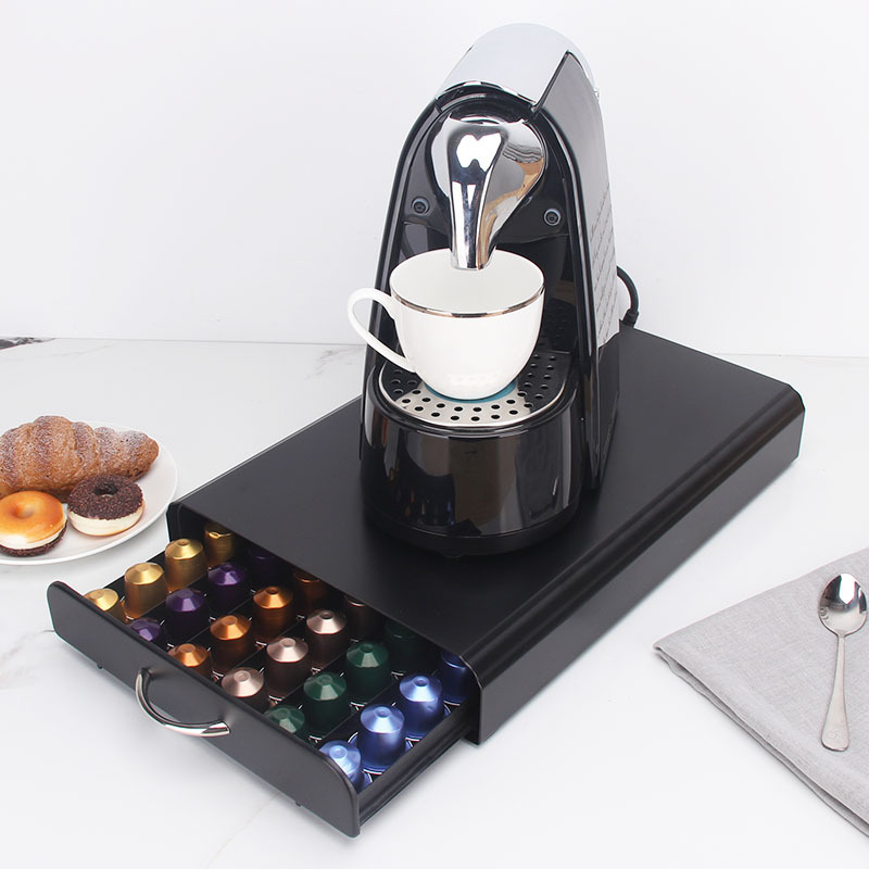 Wholesale Metal 60 Pod Drawer System Nespresso Capsule Pods Coffee Capsule Holder