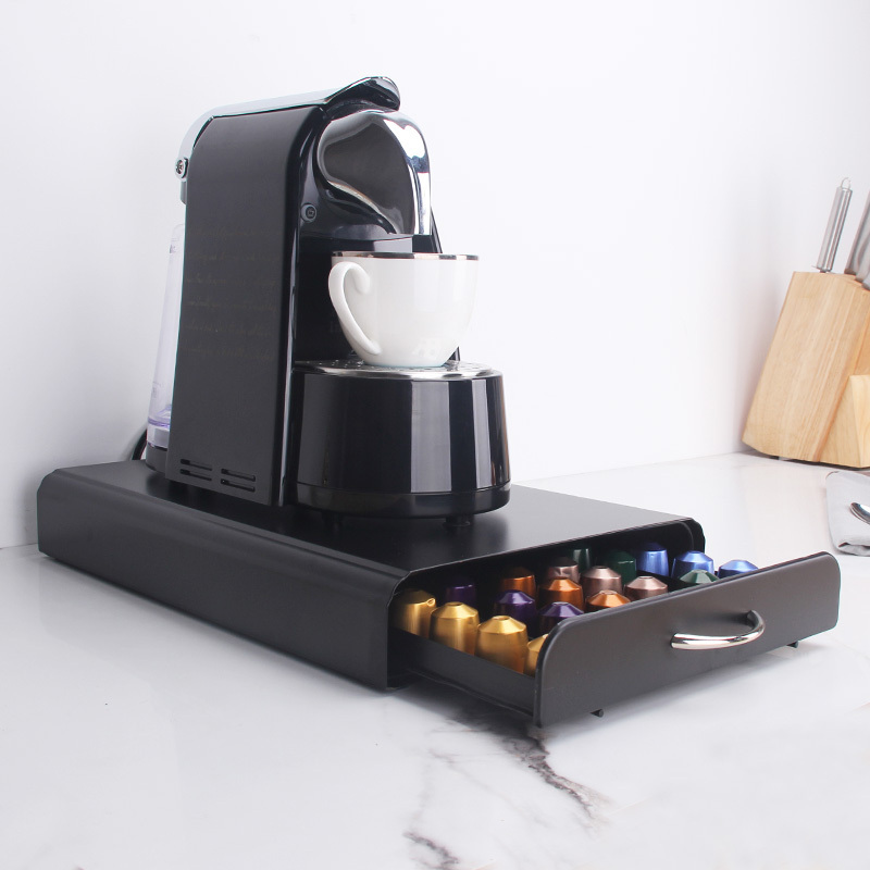 Wholesale Metal 60 Pod Drawer System Nespresso Capsule Pods Coffee Capsule Holder