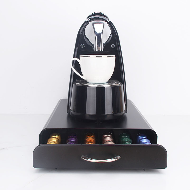 Wholesale Metal 60 Pod Drawer System Nespresso Capsule Pods Coffee Capsule Holder