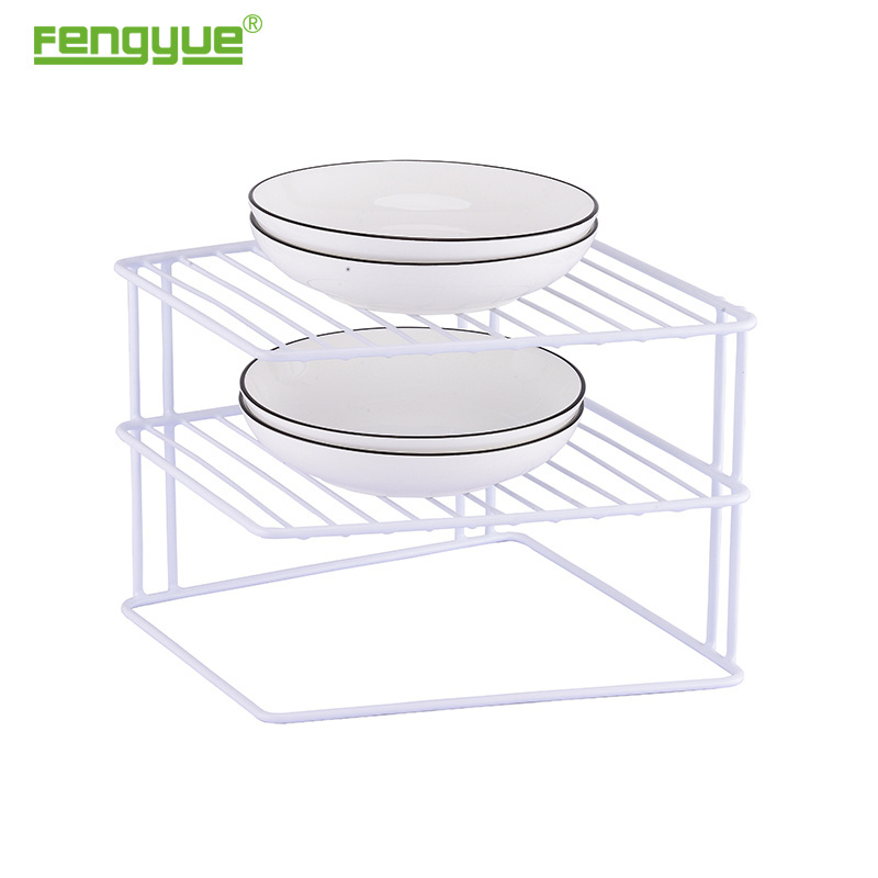 China Supplier Custom Hanging Tableware Kitchen Dish Storage Corner Rack